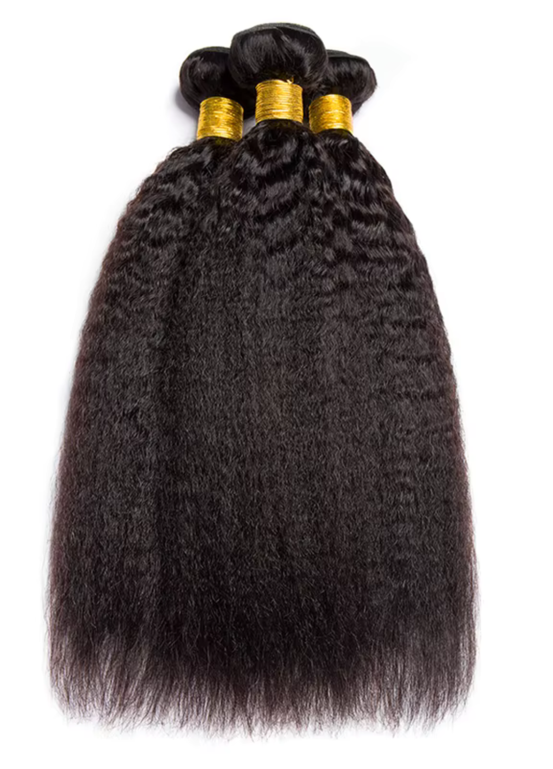 Kinky Yaki Straight Hair Bundles X3